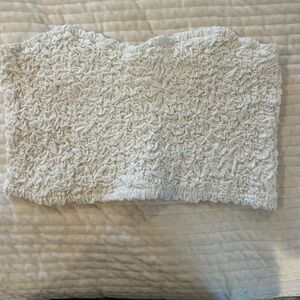 White Smocked Tube Top